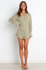 Becky Romper - Sage