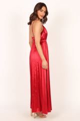 Eden Wide Leg Jumpsuit - Red