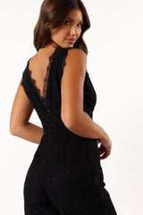 Eloise Lace Jumpsuit - Black