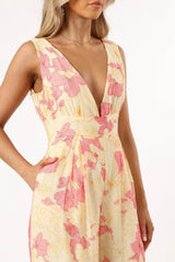 Halle Jumpsuit - Yellow Pink