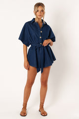 Harriette Romper - Dark Denim