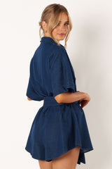 Harriette Romper - Dark Denim
