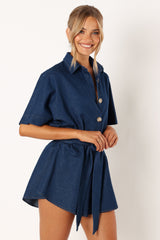 Harriette Romper - Dark Denim