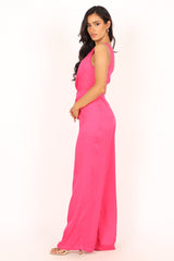 Isabel One Shoulder Jumpsuit - Pink