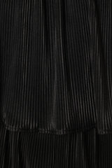 Jillian Plisse Jumpsuit - Black
