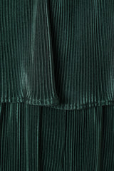 Jillian Plisse Jumpsuit - Emerald