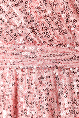 Monica Sequin Romper - Pink
