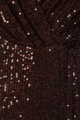 Monique Sequin Jumpsuit - Brown