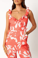 Payton Jumpsuit - Melon White