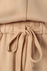Peri Sweater Romper - Tan