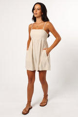 Quinley Romper - Oatmeal