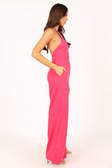 Rumi Wide Leg Jumpsuit - Hot Pink