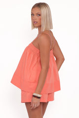 Aiesha Short Set - Coral