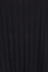 Alix Ribbed Knit Set - Black