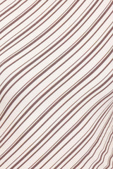 Amber Skirt Set - Cream/Brown Stripe