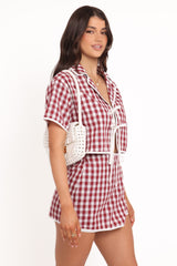 Ana Skort Set - Burgundy