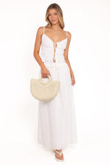 Blaire Skirt Set - White