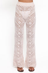 Briony Knit Pant Set - Cream