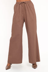 Caitlin Pant Set - Brown