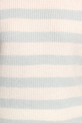 Ciaran Knitted Short Set - Cream Blue
