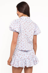 Courtney Skirt Set - Blue