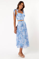 Elle Two Piece Set - Blue Floral