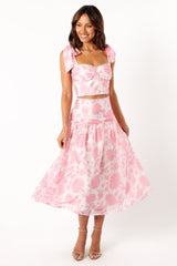 Elle Two Piece Set - Pink Floral