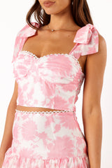 Elle Two Piece Set - Pink Floral