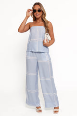 Ezra Pant Set - Light Blue