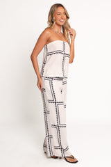Ezra Pant Set - White