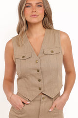 Giselle Skirt Set - Beige
