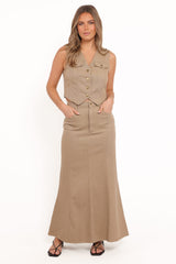 Giselle Skirt Set - Beige