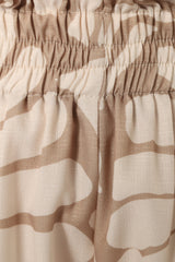 Gretel Short Set - Beige White