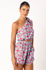 Gretel Short Set - Blue Red