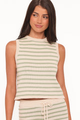 Ilona Knit Set - Cream/Sage