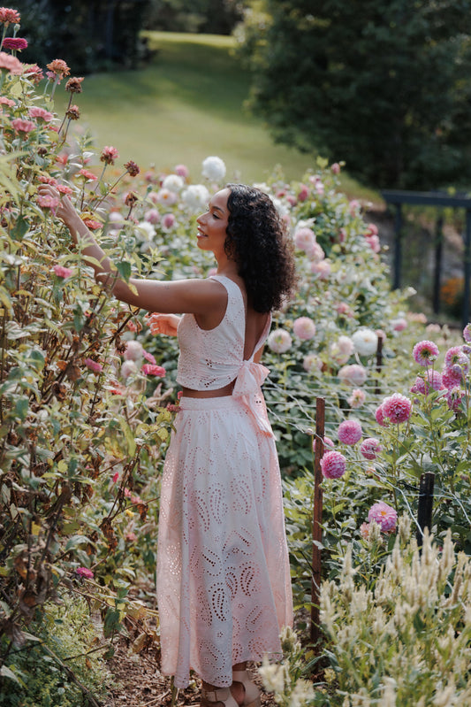 Isabelle Maxi Skirt Set - Pink
