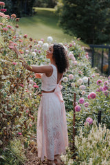Isabelle Maxi Skirt Set - Pink