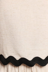 Katy Short Set - Cream Black
