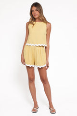 Katy Short Set - Yellow
