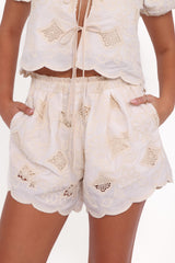 Khylani Short Set - Cream