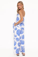 Kristy Pant Set - Blue Shell