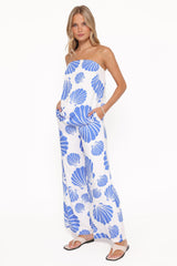 Kristy Pant Set - Blue Shell