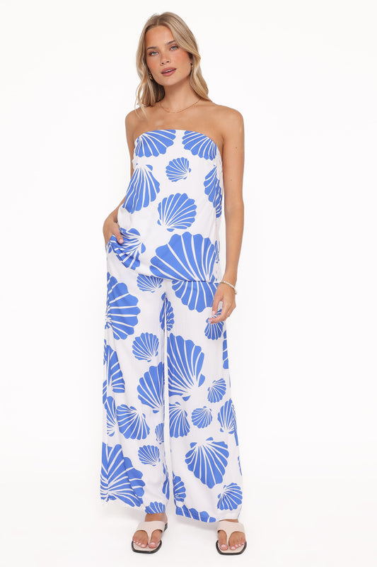 Kristy Pant Set - Blue Shell