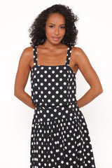 Lulu Set - Black Polka Dot