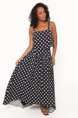 Lulu Set - Black Polka Dot