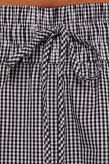 Luna Skirt Set - Black White Gingham