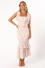 Luna Two PIece Set - Pink Floral