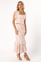 Luna Two PIece Set - Pink Floral