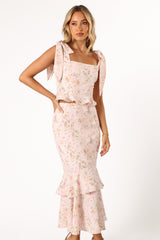 Luna Two PIece Set - Pink Floral