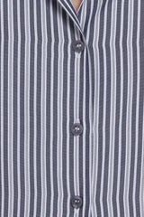 Melanie Pant Set - Charcoal Stripe